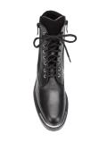 lateral zip lace-up boots