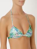 print halterneck bikini top