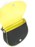 pompom saddle shoulder bag