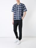 checked baseball shirt