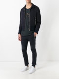 ribbed knee jogging pants
