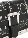 gold-tone studded shoulder bag