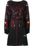 'Eagles' embroidered midi dress
