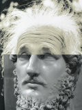 Einstein statue print T-shirt