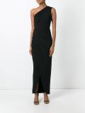 one shoulder evening dress