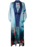 floral-print kimono-style robe