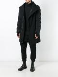 funnel neck padded coat  