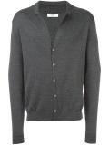 notched lapel cardigan