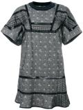 pineapple and paisley embroidered dress