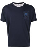 embellished military patch T-shirt