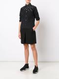 floral embroidered detail shirt