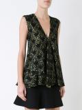 double lace trapeze top