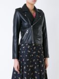 zip up biker jacket