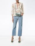 valour ruffle-trimmed floral blouse