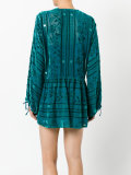 velvet longsleeved mini dress