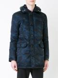 camouflage mid parka coat