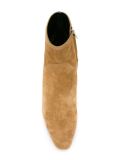curved heel ankle boot
