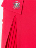 pleated trim studded skirt