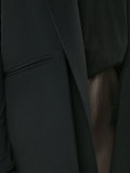 buttonless blazer
