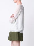 embroidered neck blouse