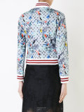 bird print bomber jacket