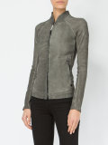 high neck zipped jacket