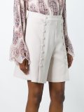 A-line buttoned shorts 