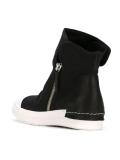 zipped hi-top sneakers