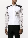 panelled shirt 