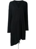 asymmetric V-neck dress 