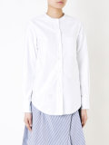 band collar shirt