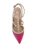 Valentino Garavani Rockstud裹踝条带高跟鞋