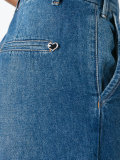 cropped denim trousers 
