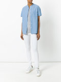 collarless shirt 