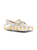 animal-print loafers