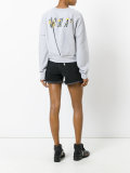 floral embroidered sweatshirt