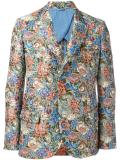 floral pattern blazer