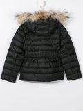 fur hooded padded jacket