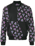 triangle print bomber jacket