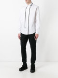 drawstring collar shirt