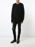coated panel trousers 