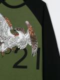 老鹰logo印花上衣