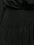 draped tie-back dress