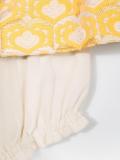 brocade jacquard bodice dress with bloomers