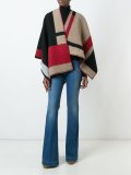 colour block cape 