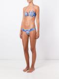 basket weave print bikini top