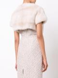 mink fur cropped jacket