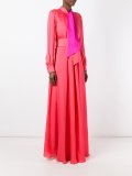 tied neckline maxi dress