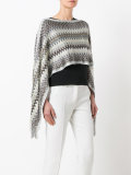 draped knitted poncho