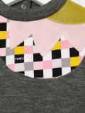 checked flower sweatshirt